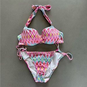 Victoria’s Secret Colorful Patterned Bikini Set